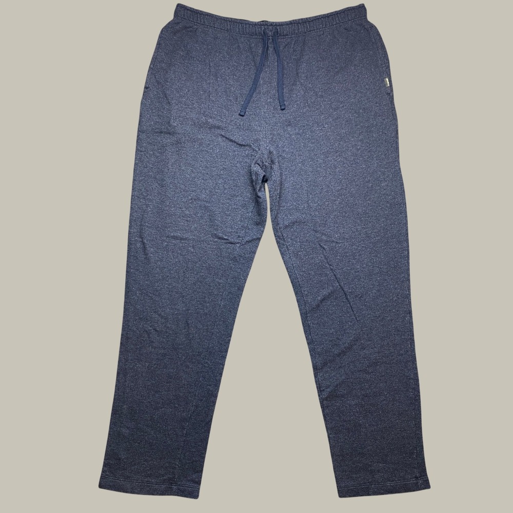 Eddie Bauer Sweatpants Mens XL Heather Blue Loungewear Drawstring Elastic Waist